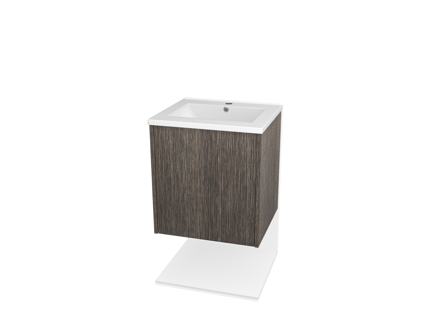 Wall Mounted Sink With Single Door